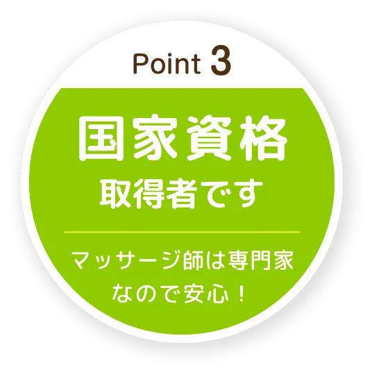 国家資格取得者です